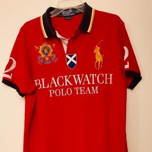 Polo Ralph Lauren Big Pony Blackwatch Polo Team Crest Men's XL (FLAW)